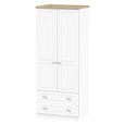 Vienna Wardrobe - 2 Door - 2 Drawer - Double - Porcelain