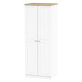 Vienna Wardrobe - 2 Door - Plain - Tall - Porcelain