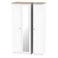 Vienna Wardrobe - 3 Door - 1 Mirror - Tall - Triple - Porcelain