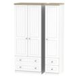 Vienna Wardrobe - 3 Door - 4 Drawers - Triple - Porcelain