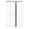 Vienna Wardrobe - 3 Door - RHF 2 Drawers - Tall - Triple - Porcelain