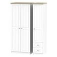 Vienna Wardrobe - 3 Door - RHF 2 Drawers - Triple - Porcelain