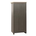 Highgate Wardrobe - 2 Door - Dark Grey Painted