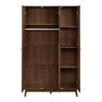 Herringford Mirror Wardrobe - 3 Door - Walnut