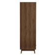 Herringford Wardrobe - 2 Door - 1 Drawer - Walnut