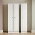 Crystal Tall Triple Wardrobe - 3 Door - White