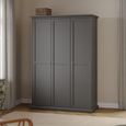 Paris Wardrobe - 3 Door - Grey