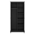 Paris Wardrobe - 2 Door - Grey