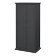 Paris Wardrobe - 2 Door - Grey