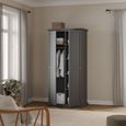 Paris Wardrobe - 2 Door - Grey