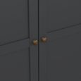 Paris Wardrobe - 3 Door - Grey