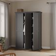 Paris Wardrobe - 3 Door - Grey