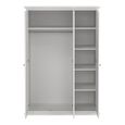 Paris Wardrobe - 3 Door - White