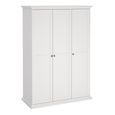 Paris Wardrobe - 3 Door - White
