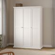 Paris Wardrobe - 3 Door - White