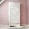 Angel Wardrobe - 2 Door - 2 Drawer - White