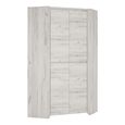 Angel Corner Wardrobe - 2 Door - White