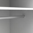 Oslo Wardrobe - 3 Door - 3 Drawer - White and Oak