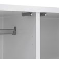 Naia Wardrobe - 2 Door - 1 Drawer - White Gloss