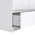 Naia Wardrobe - 2 Door - 1 Drawer - White Gloss