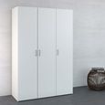 Space Wardrobe - 3 Door - White
