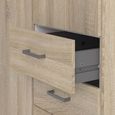 Space Wardrobe - 2 Door - 3 Drawer - Oak