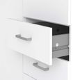 Space Wardrobe - 2 Door - 3 Drawer - White
