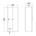 Space Wardrobe - 2 Door - White
