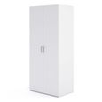 Space Wardrobe - 2 Door - White