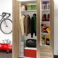 Space Wardrobe - 3 Door - 3 Drawer - Oak