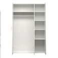 Space Wardrobe - 3 Door - White