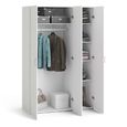 Space Wardrobe - 3 Door - White