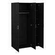 Paris Wardrobe - 3 Door - Black