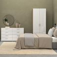 Pepe Wardrobe - 2 Door - Oak and White Gloss
