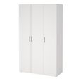 Pepe Wardrobe - 3 Door - White