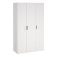 Pepe Wardrobe - 3 Door - White