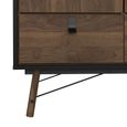 Ry Wardrobe - 3 Door - 3 Drawer - Black