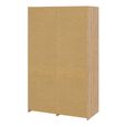 Line Wardrobe - 2 Door - 2 Drawer - Sliding - Oak