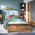 Brooklyn Wardrobe - 2 Door - 2 Drawer - Rustic