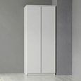 Fribo Wardrobe - 2 Door - White