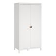 Barcelona Wardrobe - 2 Door - White