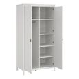 Barcelona Wardrobe - 2 Door - White