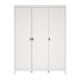 Barcelona Wardrobe - 3 Door - White