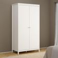 Madrid Wardrobe - 2 Door - White