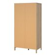 Madrid Wardrobe - 2 Door - Jackson Hickory Oak