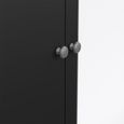 Madrid Wardrobe - 3 Door - 2 Drawer - Combi - Black