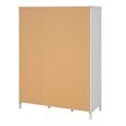 Madrid Wardrobe - 3 Door - 2 Drawer - Combi - White