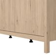 Madrid Wardrobe - 3 Door - Jackson Hickory Oak