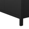 Madrid Wardrobe - 2 Door - Black
