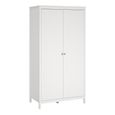 Madrid Wardrobe - 2 Door - White